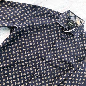 Neiman Marcus Men’s Paisley Dress Shirt Si…